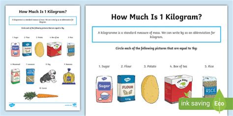 how big is 1 kg.
